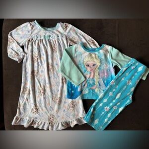 Disney Frozen - Elsa Cozy Pajama Nightgown Bundle